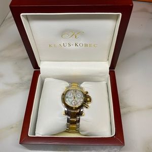 Klaus Kobec Contemporary Two Tone Watch
